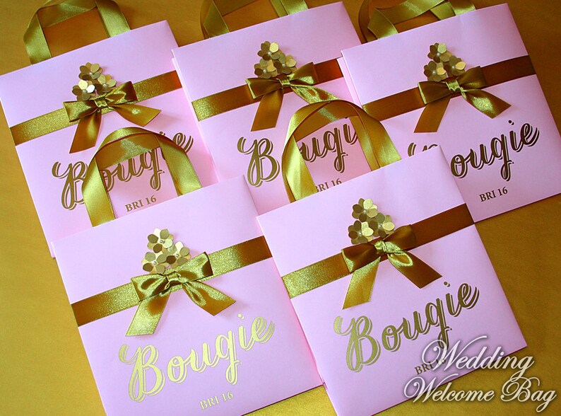 Personalized Gift Bags for Birthday With Ribbon Birthday Etsy