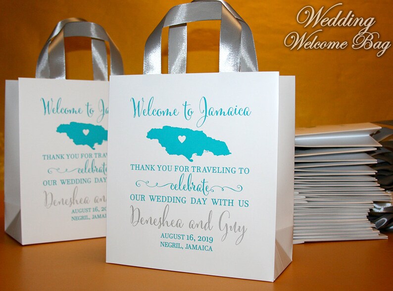 50 to Jamaica Gift Bags for Wedding Guests With Etsy