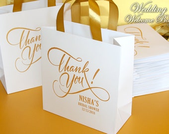 Personalized Bridal Shower Gift Bags: Custom Wedding Welcome Hotel Bags
