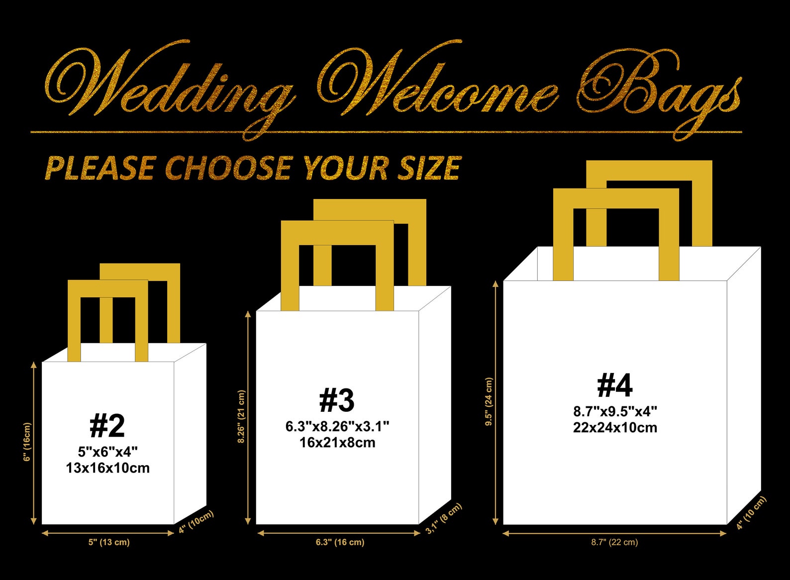 Thank You Gift Bags With Ribbon and Name custom Hotel Etsy