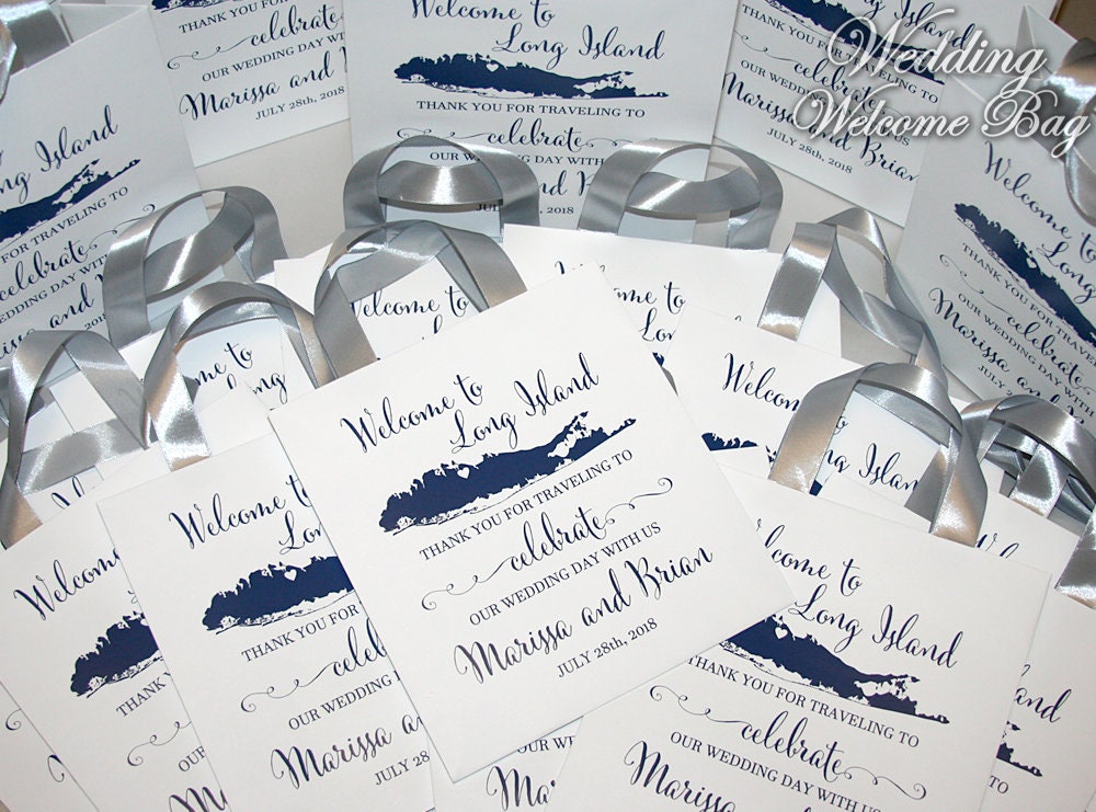25 to Long Island Gift Bags for Wedding Guests With Etsy