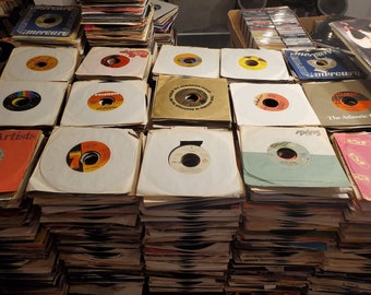 Wholesale Box Lot Of 200 JUKEBOX 45rpm Records  From 60's 70's 80's 90's  FREE Shipping!!