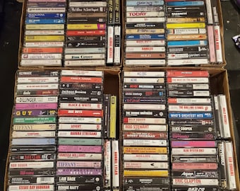Cassette Tapes ANY 3 for 9.99 YOU CHOOSE!! Pop Rock R&B Hip Hop 50s 60s 70s 80s 90s Updated 3/29/24
