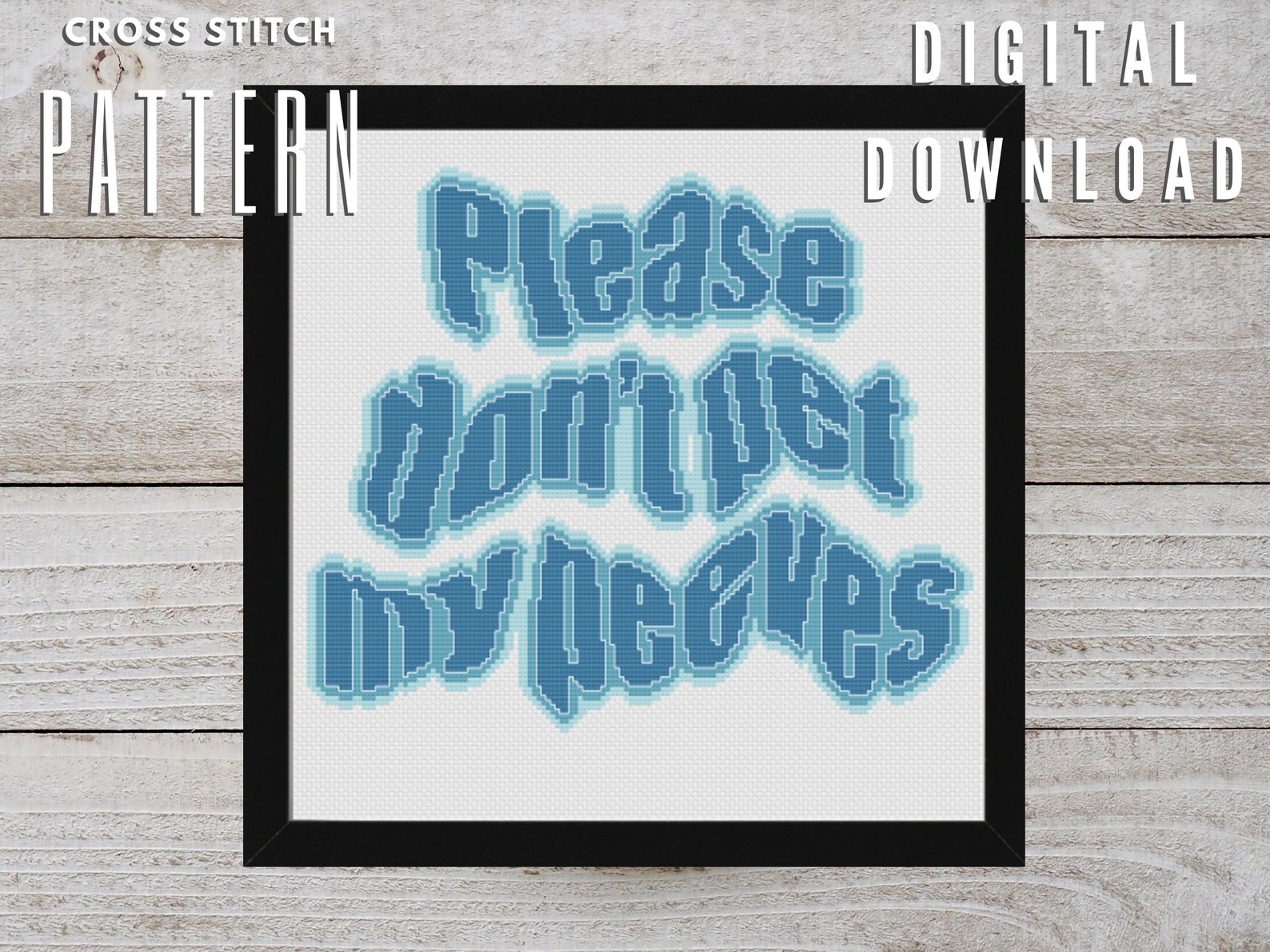 Please Don't Pet My Peeves Cross Stitch Pattern Digital Etsy