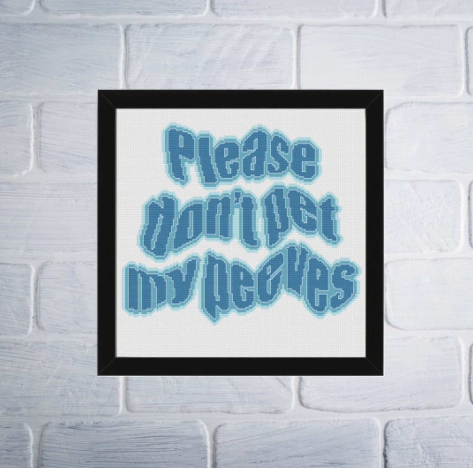 Please Don't Pet My Peeves Cross Stitch Pattern, Digital Download