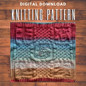 Magical Baby Blanket Knitting Pattern: Wizard Nursery Heirloom (Digital Download)