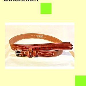 Men's Genuine Sedona Hot Dipped leather Ranger style belt Amish crafted in the USA