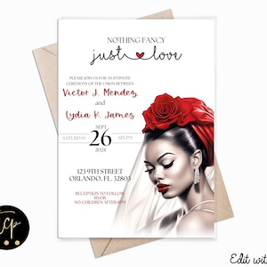 Sofortiger Download Partyeinladung, Hochzeitsvorlage, Chola-Themenparty, Chicana Geburtstag, Minimalistisch, Bearbeiten mit Canva 3 Designs enthalten