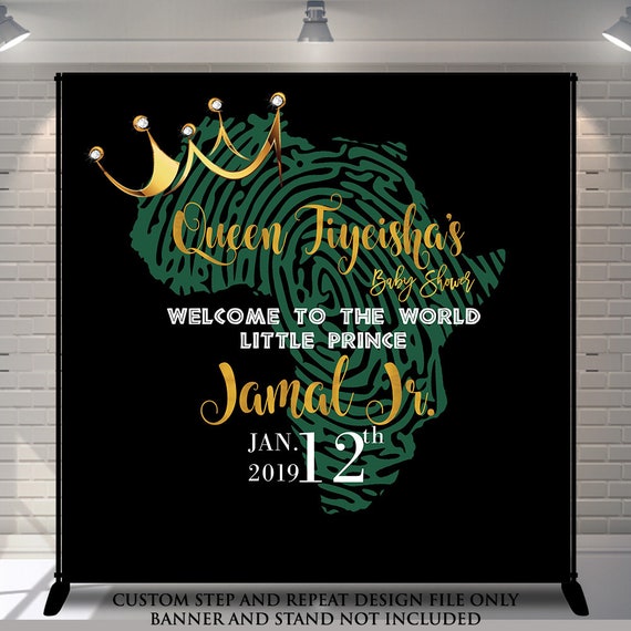 Backdrop Banner File Prince On The Way Queen S Etsy