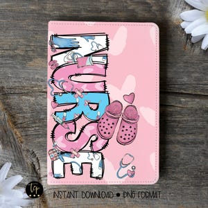 Nurse Journal Cover Art, Digital Download, Printable Planner Cover, Notebook cover, Journal Cover art png, Instant Download