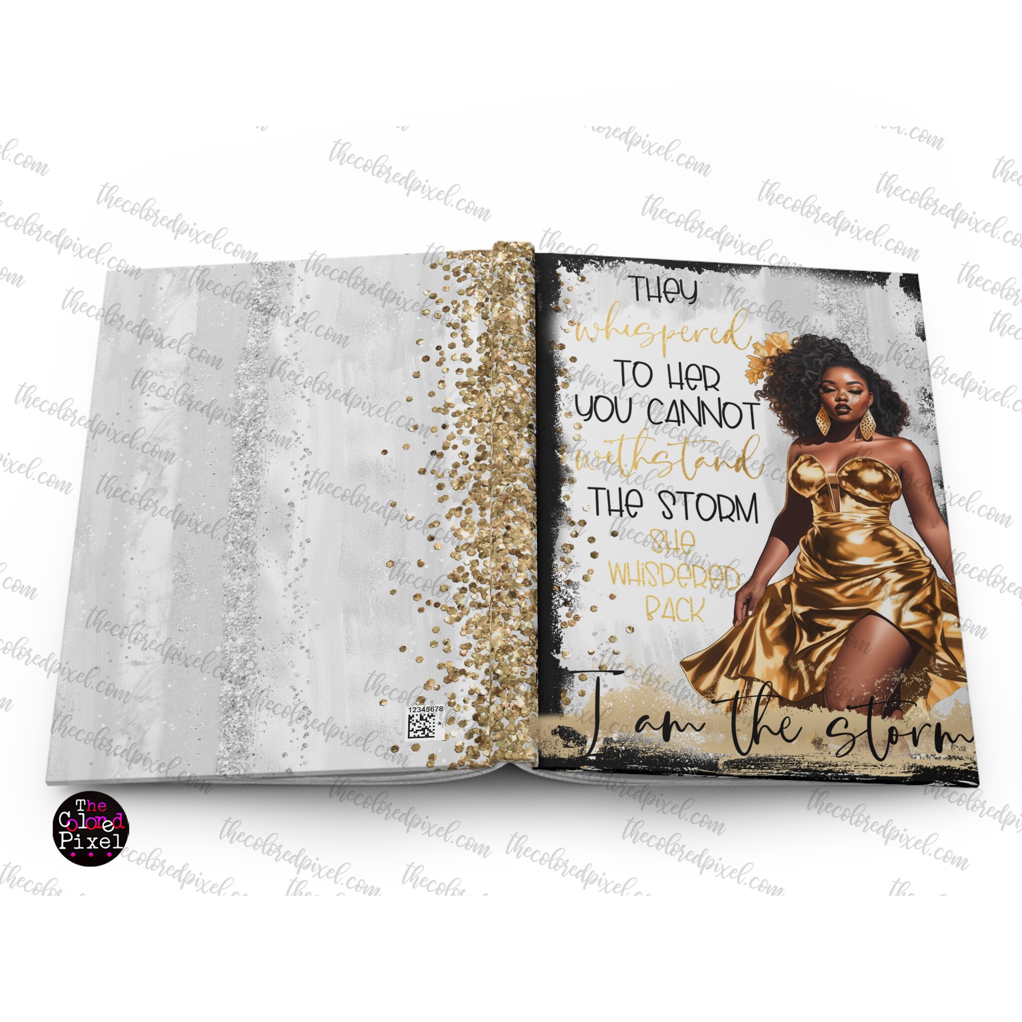 I Am the Storm Journal Cover Art: Black Woman PNG (digital Download) - Etsy