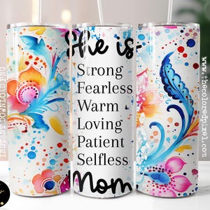 Sie ist Mom Bundle 20 Unzen Tumbler PNGs (16) Loved Selfless Patient Muttertag Png, Mom Tumbler Wrap Blumen Paisley Bundle Fügen Sie Ihren eigenen Namen hinzu