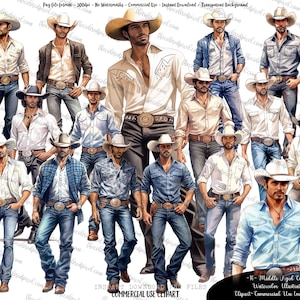 Imágenes prediseñadas de hombres, imágenes prediseñadas de vaquero, descarga de sublimación, imágenes prediseñadas de botas y sombreros vaqueros, hombres blancos latinos hispanos pngs de vaqueros