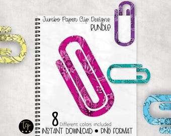 Paper Clip PNG Sublimation Designs: Paisley Bandanna Bundle (Digital Download)