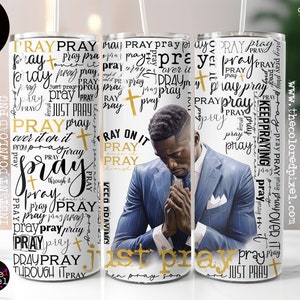 Hombres negros orando vaso envolver png, vaso de oración png, envoltura de vaso cristiano, vaso delgado de 20 oz png orar sobre él Mujeres negras png orar