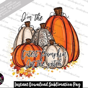 Fall Pumpkin Doodle PNG: Beige Orange Leopard Clipart (Instant Download)
