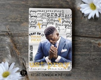 Men&#39;s Prayer Journal Cover Art, Printable Planner Cover, Notebook Journal Cover art png, Instant Download, Includes bonus printable journal