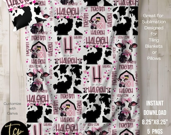 Holy Cow Baby Blanket PNG: Sublimation Design (8.25"x8.25")