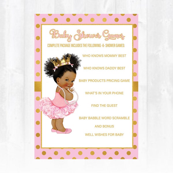 African American Princess Baby Shower Etsy