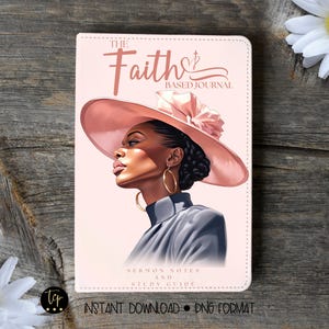 Women's Prayer Journal Cover Art, Printable Planner Cover, Notebook Journal Cover art png, Instant Download, Bonus-Editable Prayer Journal