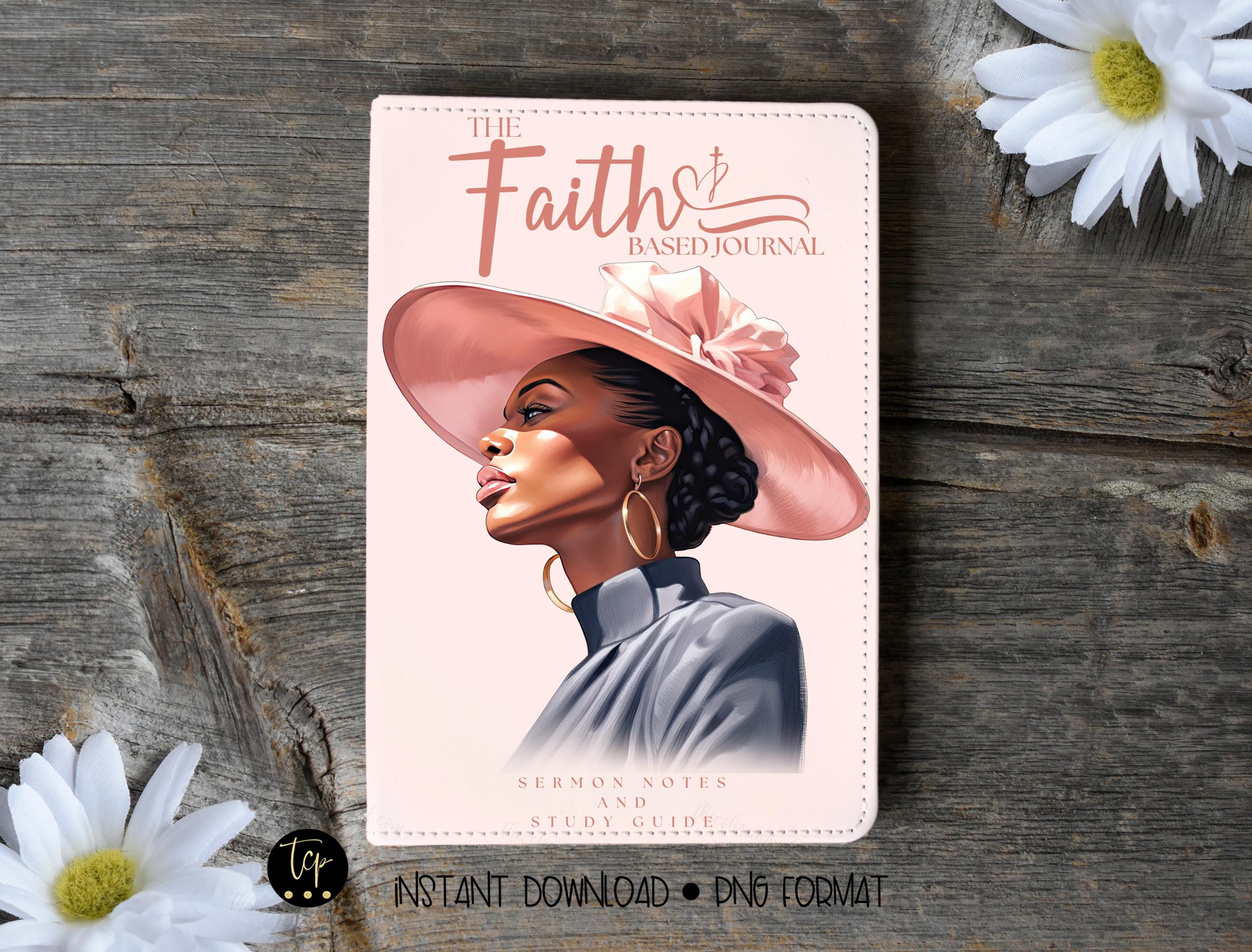 Women's Prayer Journal Cover Art, Printable Planner Cover, Notebook Journal Cover art png, Instant Download, Bonus-Editable Prayer Journal