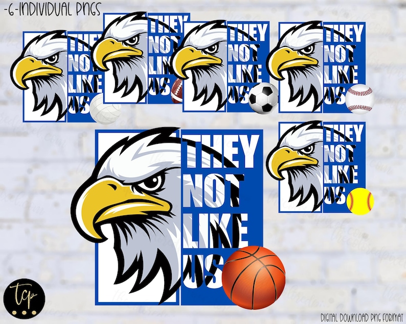 Eagle Sports Mascot Clipart, Basketball Football Soccer Volleyball