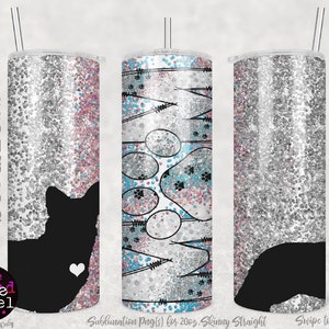 Corgi perro png Tumbler Sublimation Wrap 20oz, PNG, Descarga digital, Teal Glitter, formato png, Descarga instantánea, Corgi Dog, Pembroke