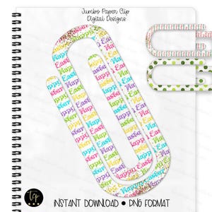 Holidays Jumbo Big Paper Clip Design Bundle (24), Paperclip, Digital PNGs, Christmas St.Patrick&#39;s Day, Easter, Valentine&#39;s Paperclip Pngs