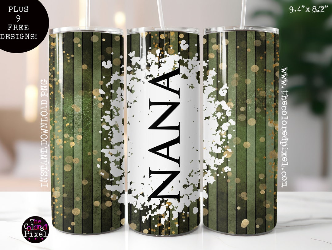 Insulated tumbler with a straw - Forever loved, Forever nana