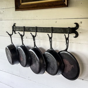 Hand Forged Pot Rack Classic Early American Style - Etsy