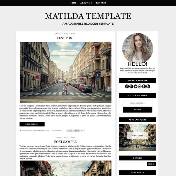 Blogger Template - Etsy
