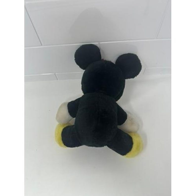 Vintage Disney Minnie Mouse Plush Stuffed Animal Red Polka Dot Bow 8 Inch image 3