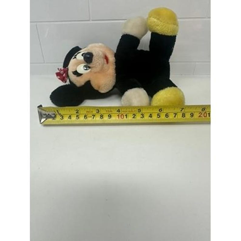 Vintage Disney Minnie Mouse Plush Stuffed Animal Red Polka Dot Bow 8 Inch image 5
