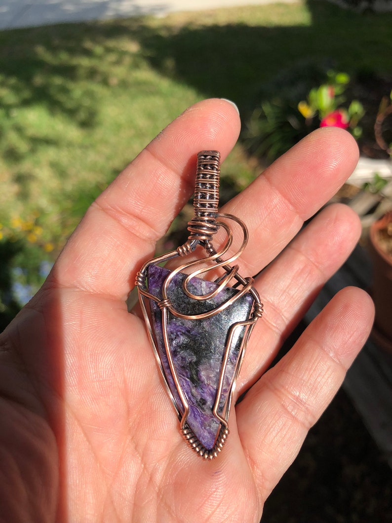 Charoite pendant