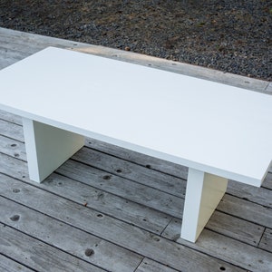 Modern White Coffee Table image 2