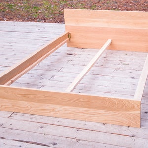 Modern White Oak Bed Frame image 3