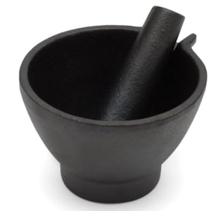 Cast Iron Cauldron, Cast Iron Mortar and Pestle, Good for Burning, Crushing and Grinding Herbs! Good for Burning Incense or Sage! Fire Safe