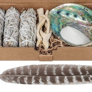 LARGE White Sage Beginners Smudge Kit