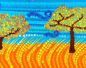 Autumn Air - Acrylic on Wood