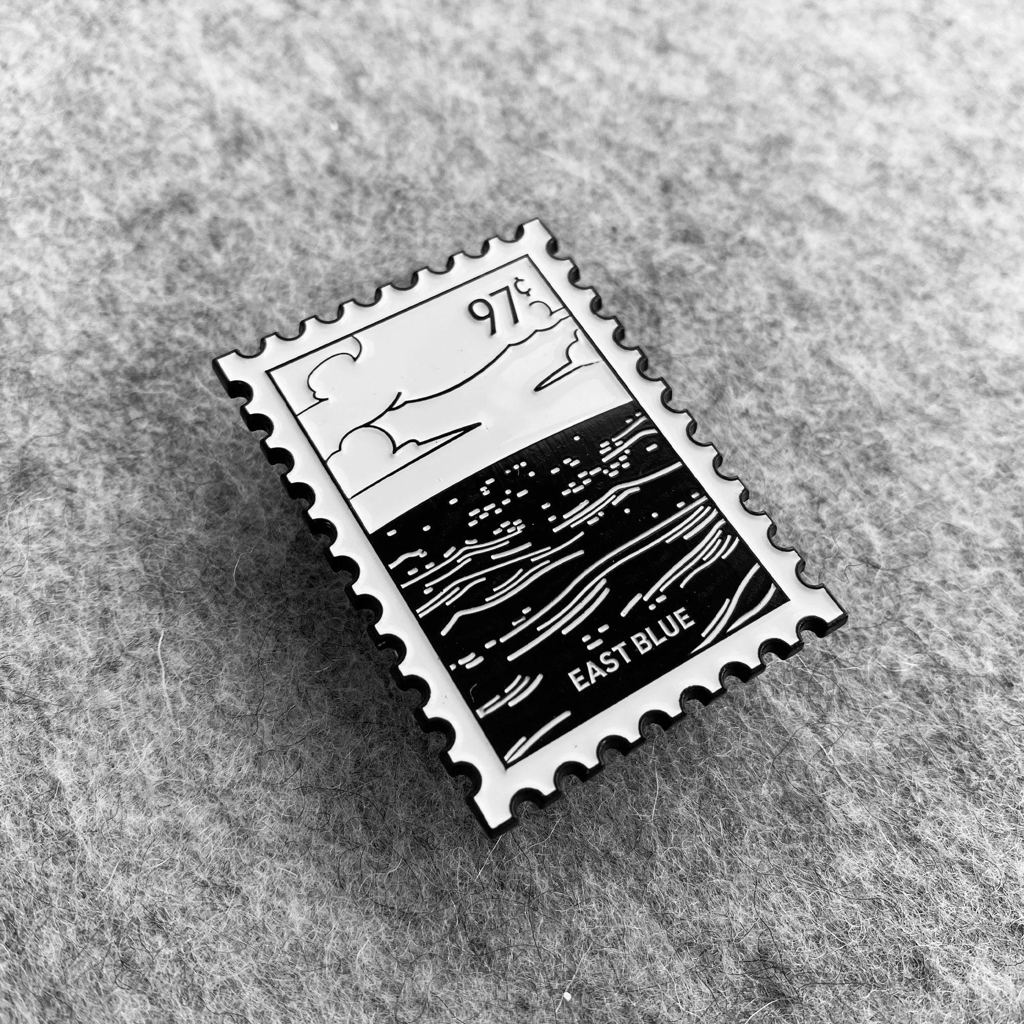 One Piece Stamp Enamel Pin | Etsy