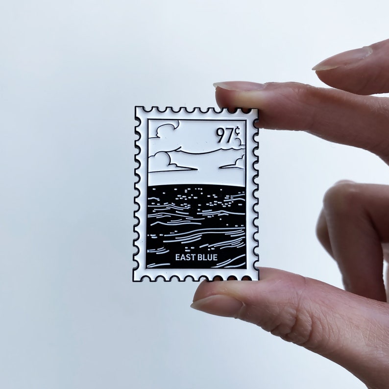 One Piece Stamp Enamel Pin