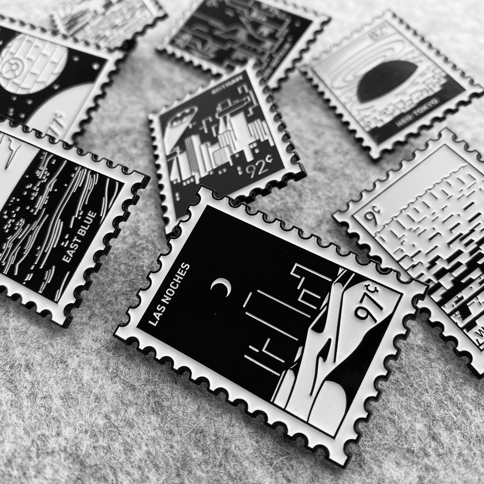 Full Set Stamp Enamel Pins Etsy