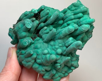 MALACHITE CRYSTAL Cluster - Raw Natural Mineral Specimen - Collectible - Meditation Crystal - Healing Crystal - Display - 150g