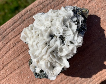 BARYTE with GALENA and PYRITE Specimen - Raw Crystal Cluster - Natural Mineral - Healing Crystal - Meditation Stone - Collectible- 444g