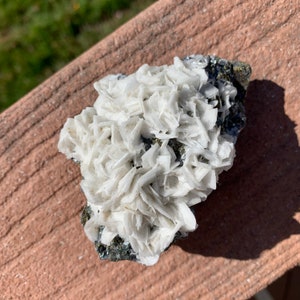 BARYTE with GALENA and PYRITE Specimen - Raw Crystal Cluster - Natural Mineral - Healing Crystal - Meditation Stone - Collectible- 444g