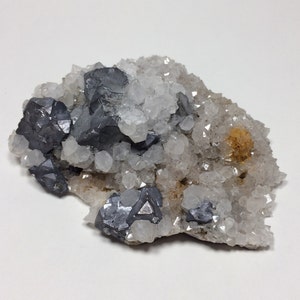 GALENA and QUARTZ Specimen - Crystal Cluster from Rare Location - Collectible Mineral - Healing Crystal - Meditation Stone - 302g