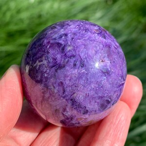 CHAROITE SPHERE 50mm - Genuine Crystal Ball - 168g