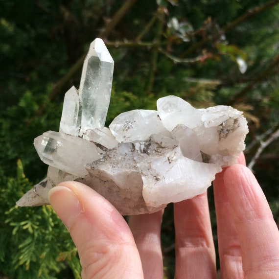 CLEAR QUARTZ CLUSTER Raw Crystal Rough Stone Natural Etsy