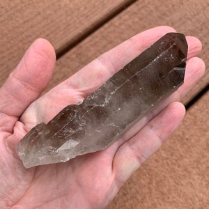 SMOKY QUARTZ Crystal 4.3&quot; - Rough Point - 107g