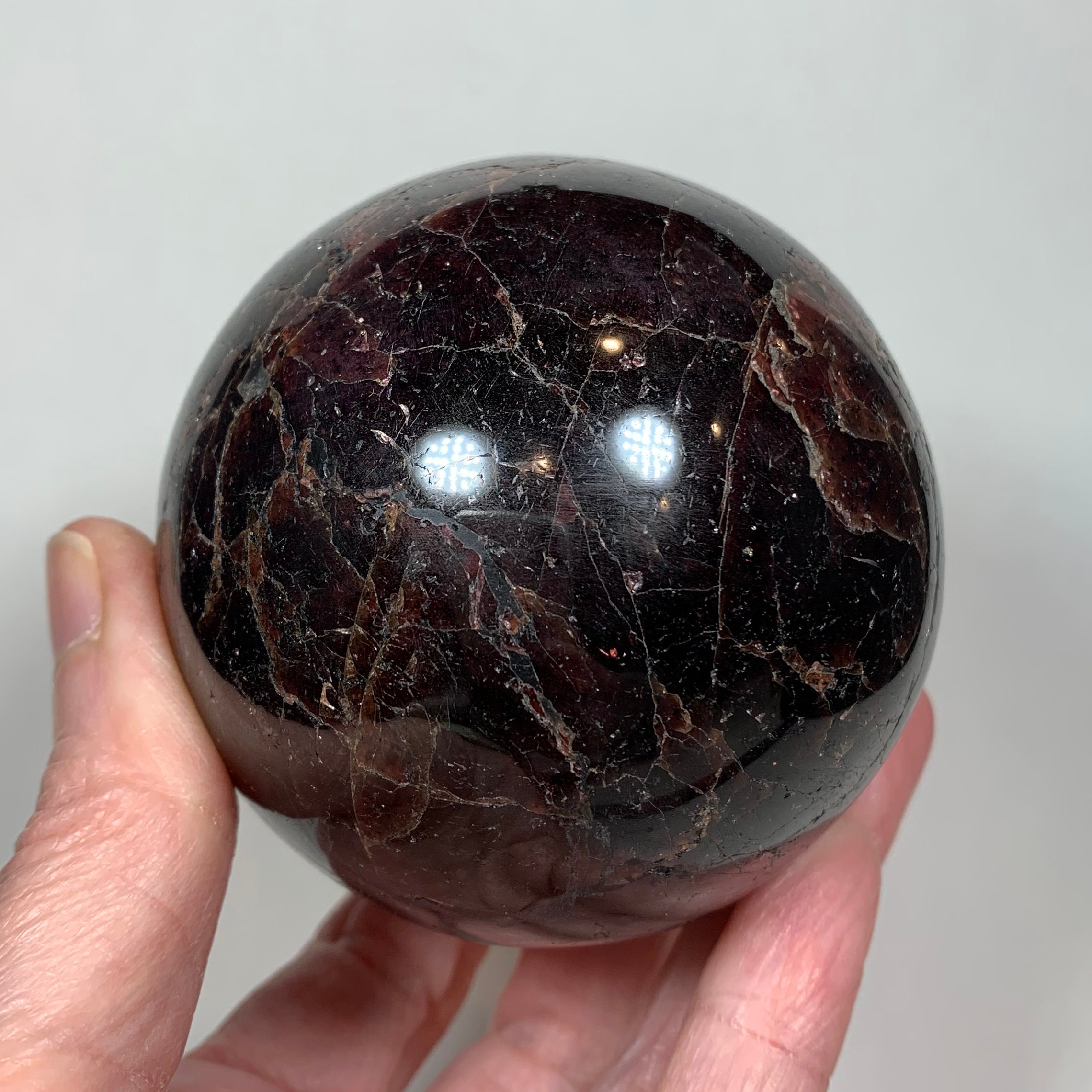 74mm GARNET Sphere - Garnet Ball - Natural Crystal